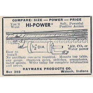 Raymark Hi-Power Solenoid Valve u Vintage Print Ad Original 1954 Wabash Indiana